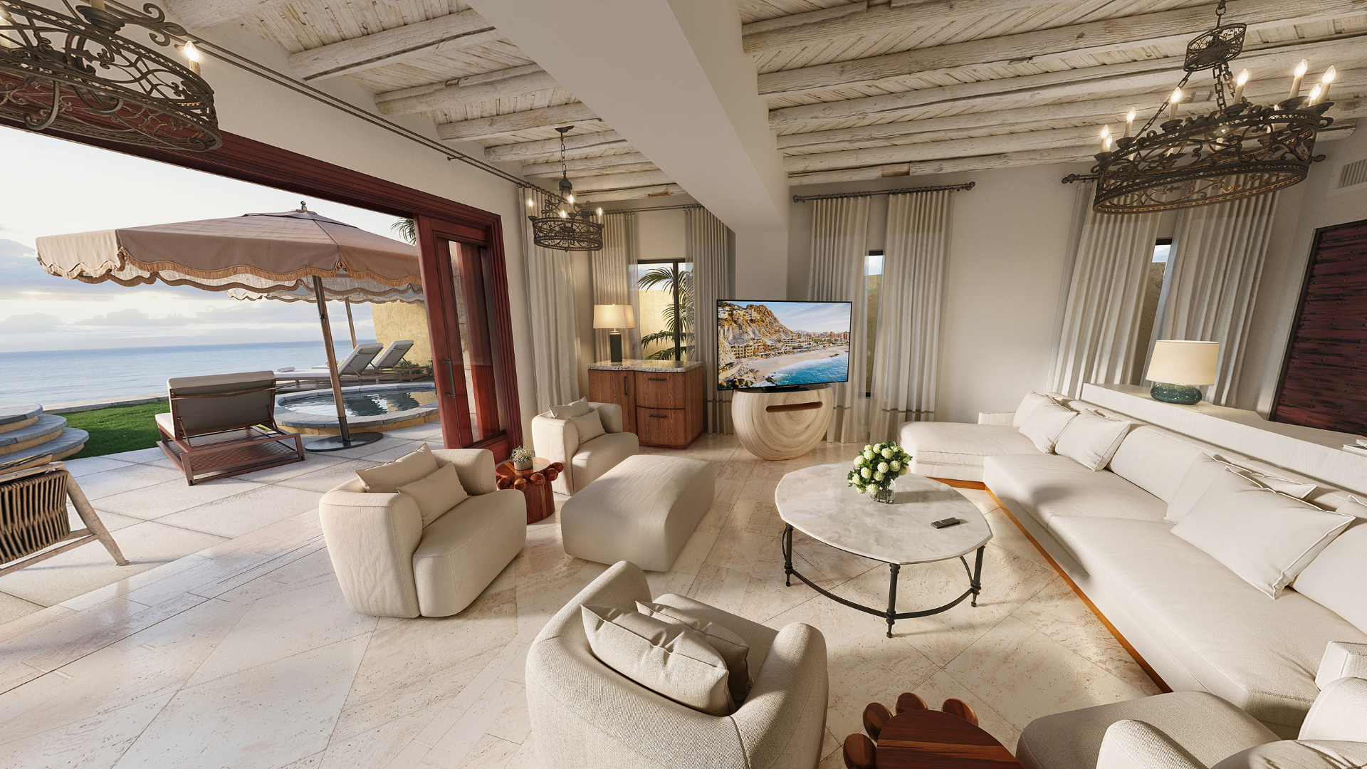 Waldorf Astoria Los Cabos Presidential Suite Wohnzimmer