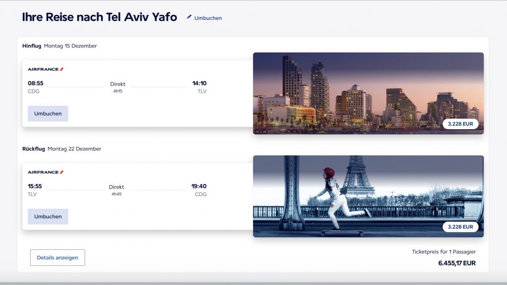 Air France La Premiere Tel Aviv