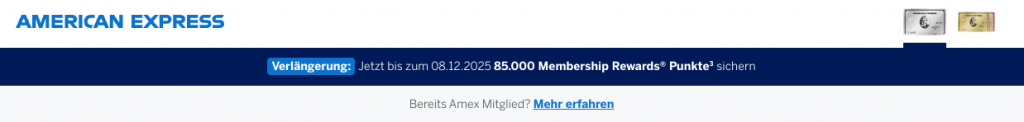Amex Verlaengerung Platinum