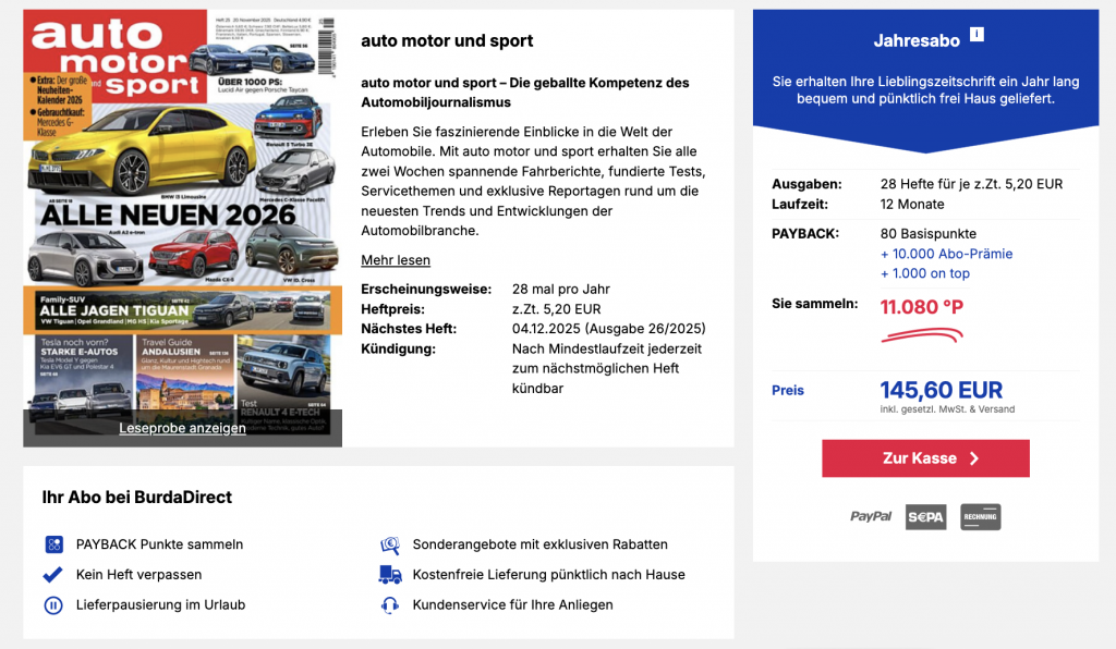 Auto Motor Sport November 2025 Burda