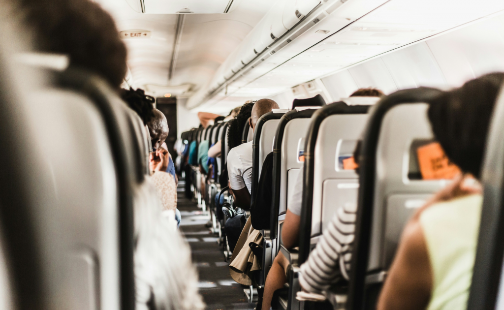 Flugzeug Kabine Symbolbild