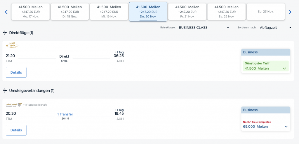 Flying Blue Kalendersuche Ergebnisse