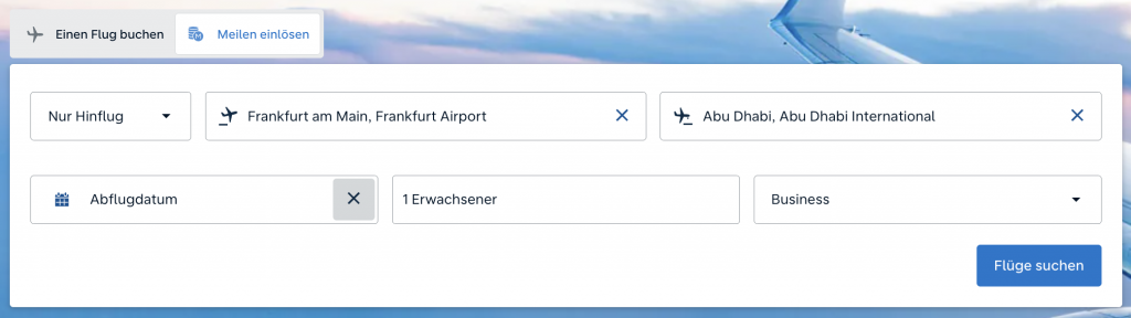 Flying Blue Kalendersuche Start