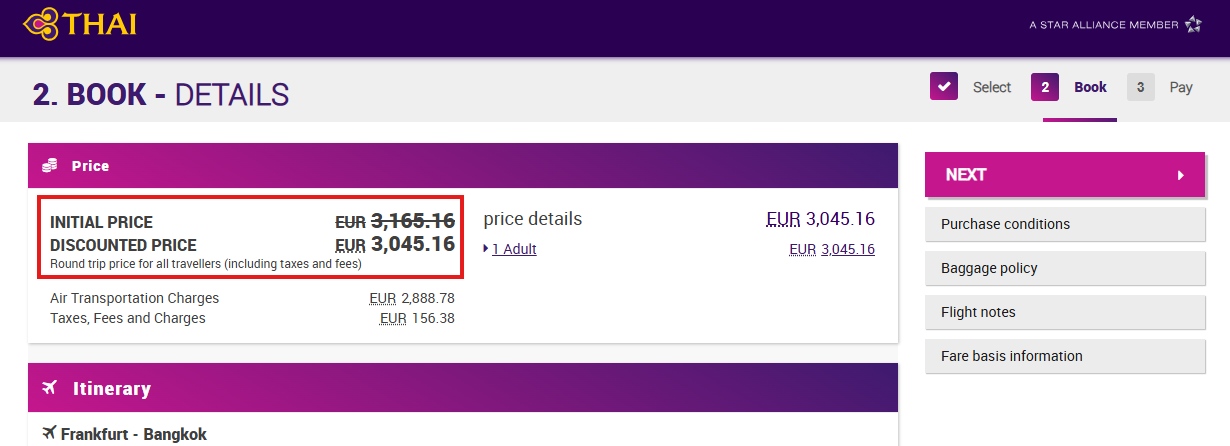 Black Week Thai Airways Rabattcodes Nov 2025 Uebersicht Preis