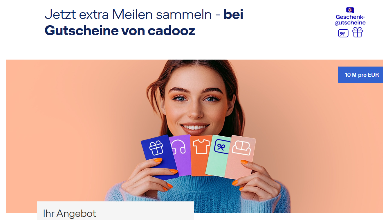 Cadooz Gutschein Aktion Miles More November 2025