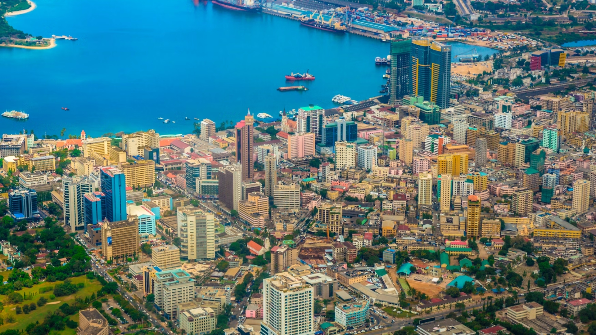 Skyline von Dar es Salaam in Tansania