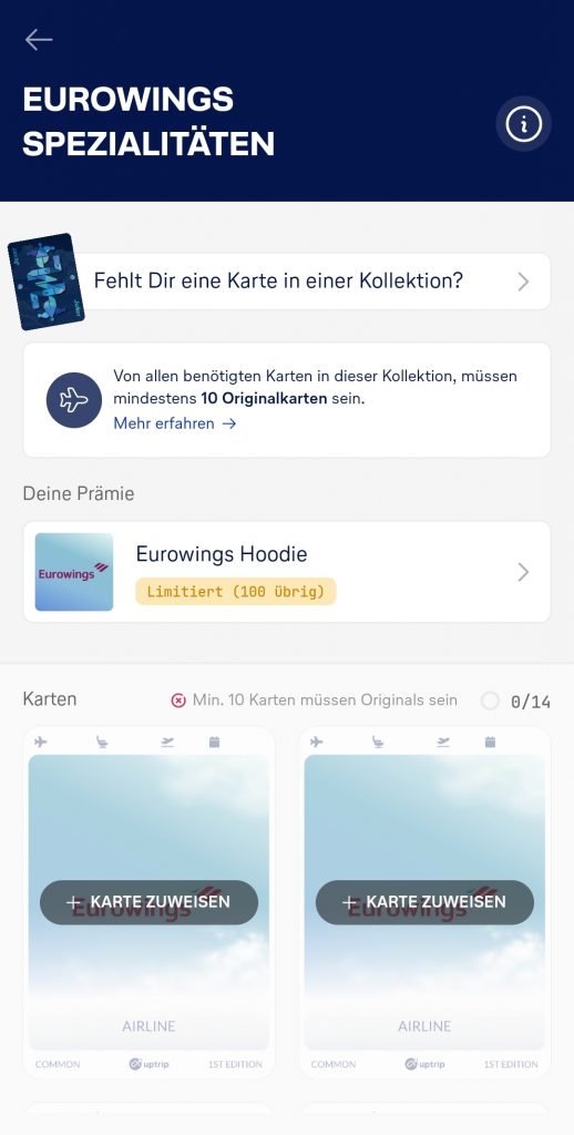 Eurowings Spezialitäten Uptrip 1