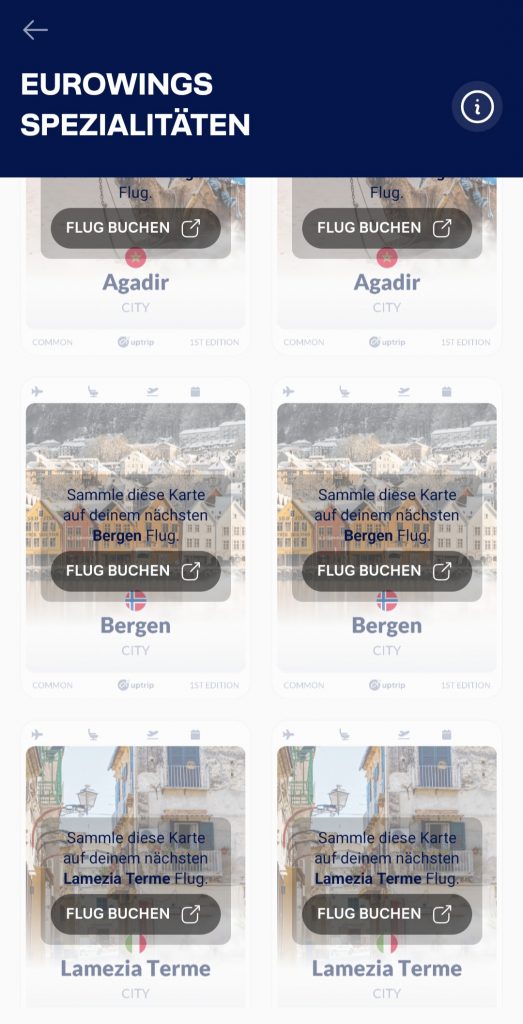 Eurowings Spezialitäten Uptrip 2