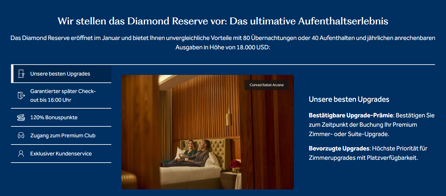 Hilton Diamond Reserve Ab 2026