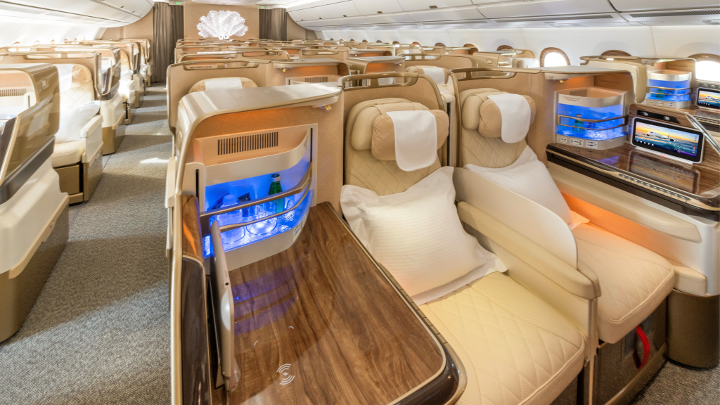 Emirates Business Class Safran Sitze