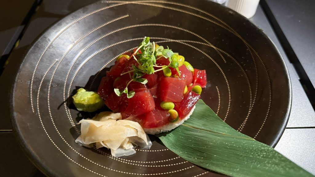 Park Hyatt Chicago Abendessen Thunfisch Gericht