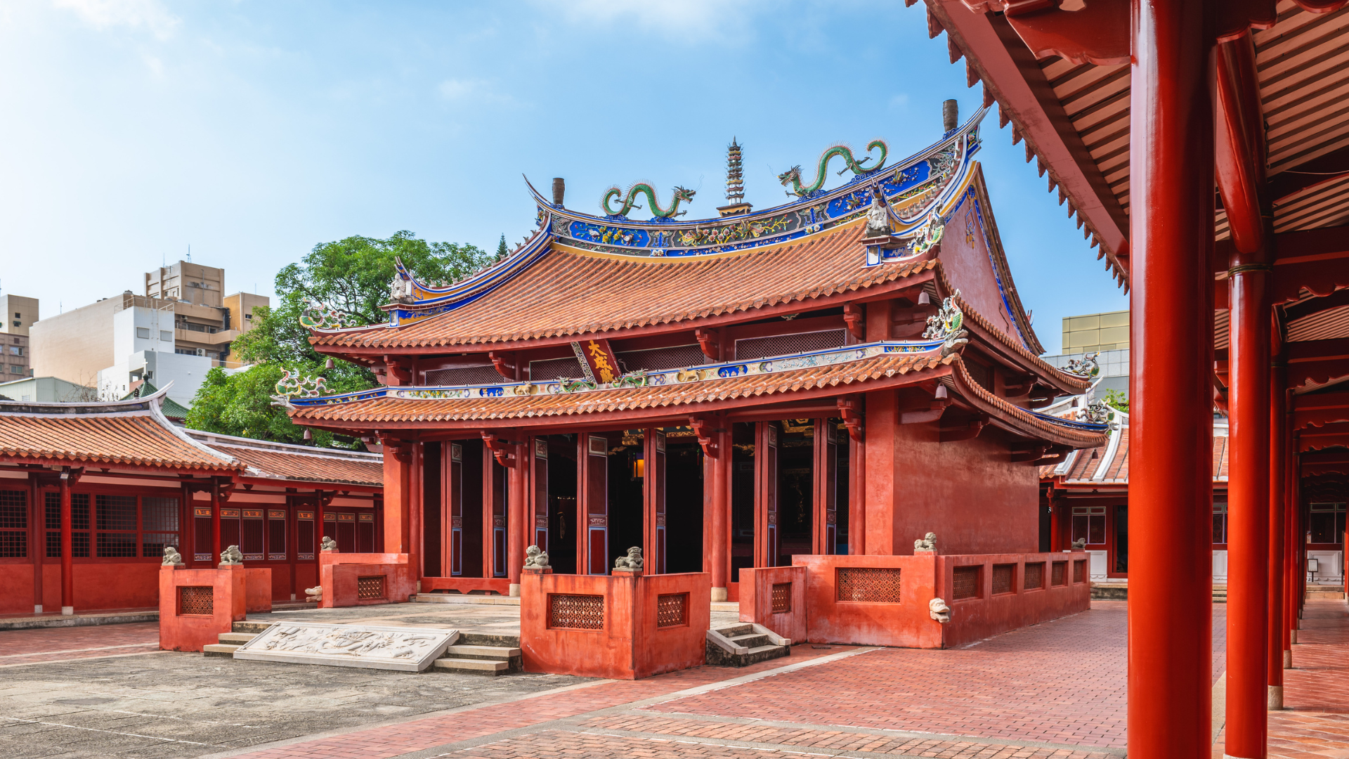 Tempel in Tainan in Taiwan