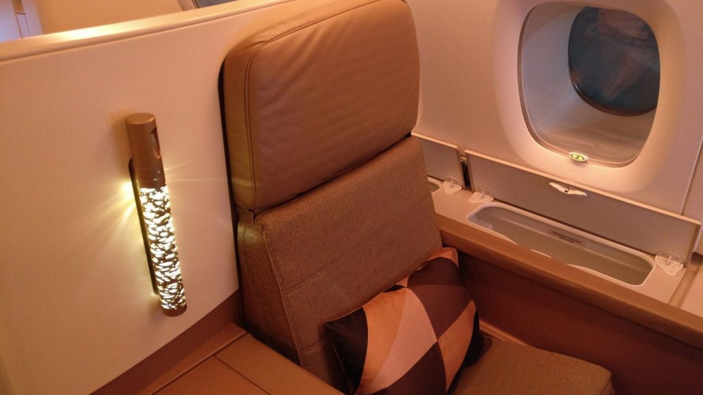Etihad Airways Airbus A380 Business Class Sitz