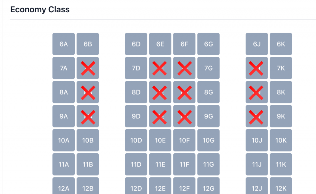 A330 Beispiel Zwischenklasse