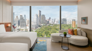 Andaz One Bangkok Twin Bed Zimmer