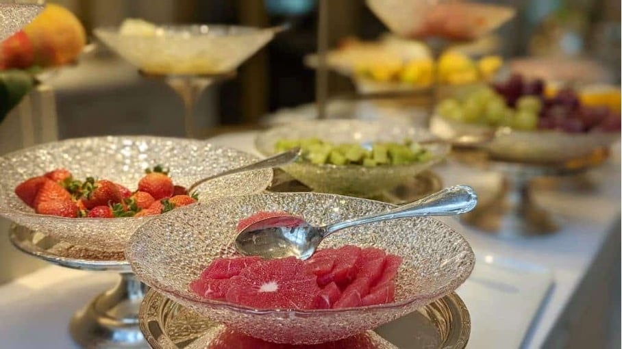 Closeup Frühstücksbuffet