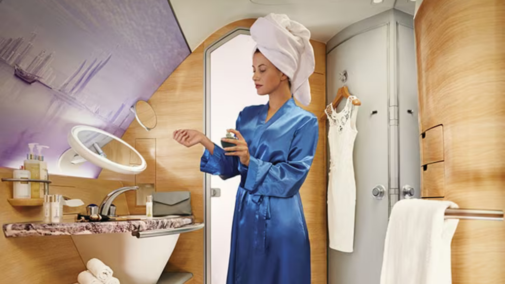 Emirates A380 Shower Spa