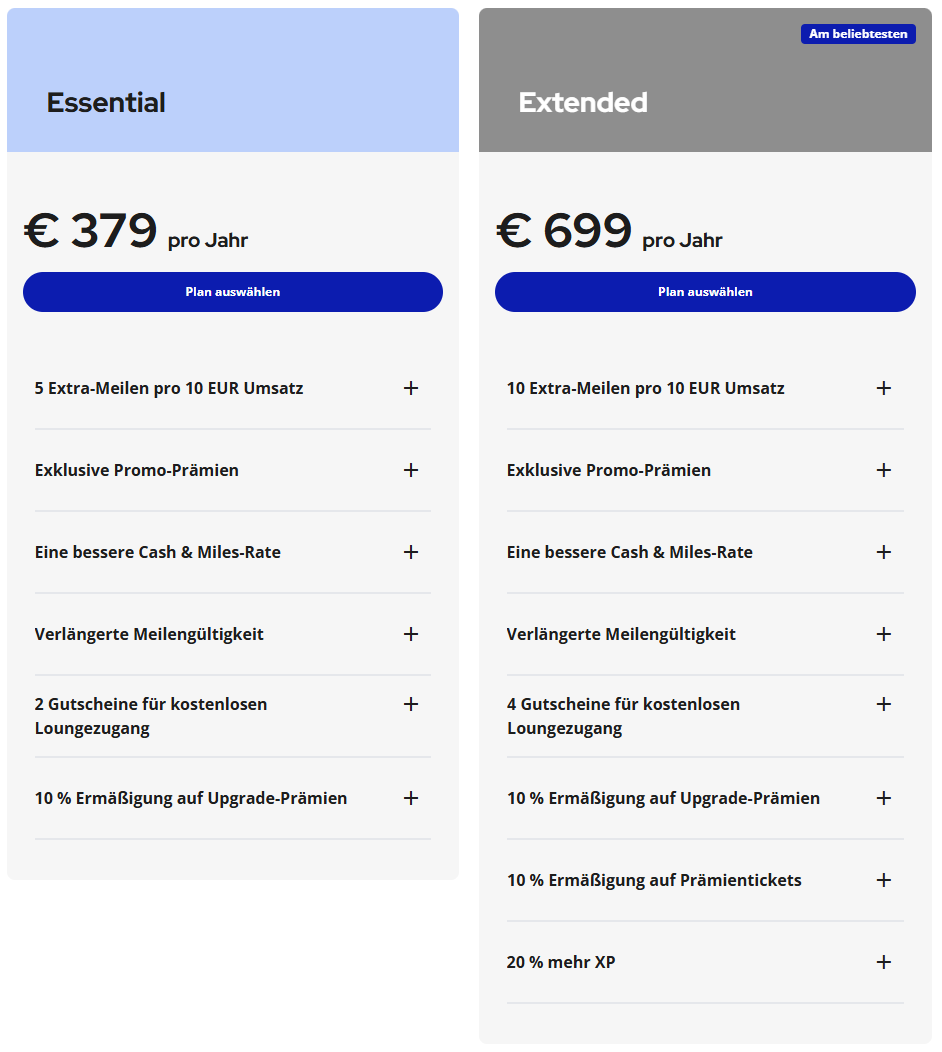 Flying Blue Extra Uebersicht