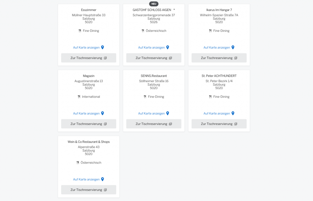 Gourmet Guthaben Oesterreich Restaurants