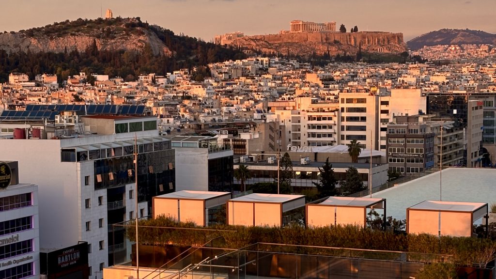 Grand Hyatt Athen Blick Akropolis