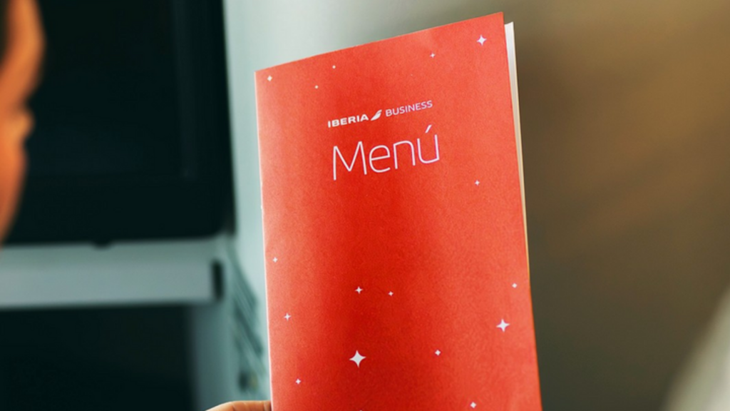 Iberia Weihnachten Menü