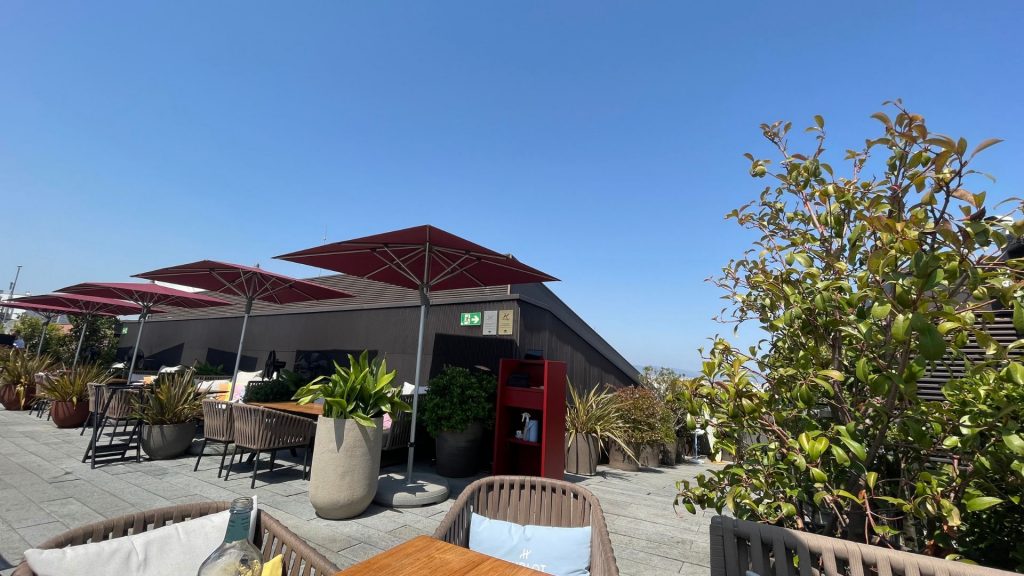 Mandarin Oriental Barcelona Fruehstueck Dach Terasse
