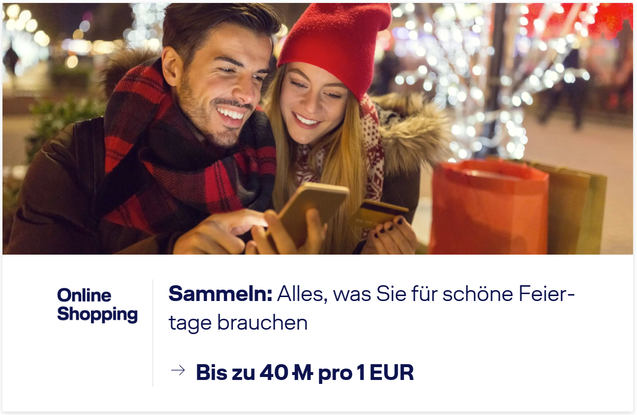 Miles More Online Shopping Aktion Dezember 2025