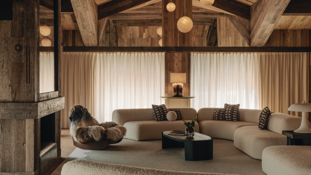 Rosewood Courchevel Suite Wohnzimmer