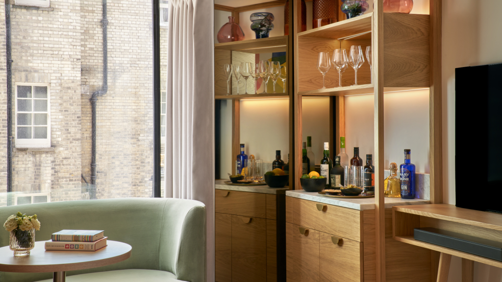 The BoTree London Hilton Hotel Deluxe Minibar