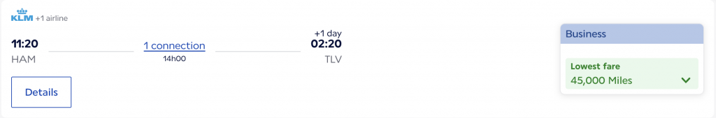 Flying Blue Promo Beispiel