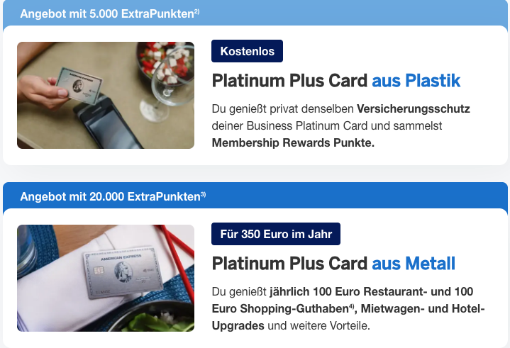 Amex Business Platinum Private Zusatzkarte Bonus