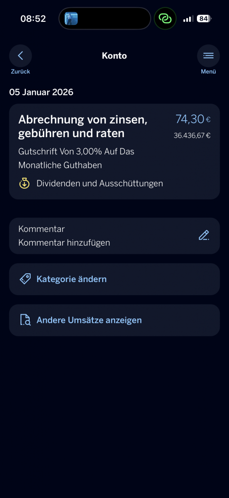 BBVA Girokonto Zinsen