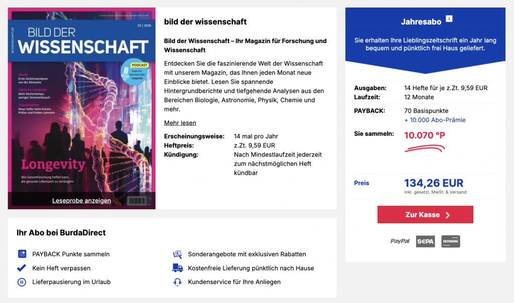 Bild Der Wissenschaft Aktion Ende Januar 2026