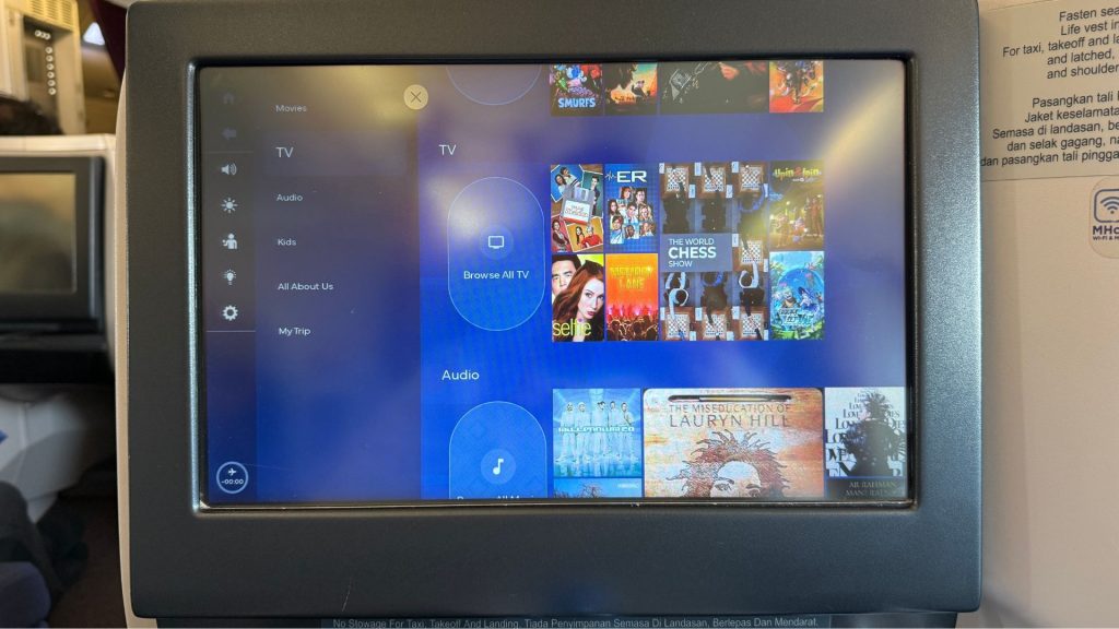 Malaysia Airlines Business Class Airbus A330-300 - Bordprogramm 2