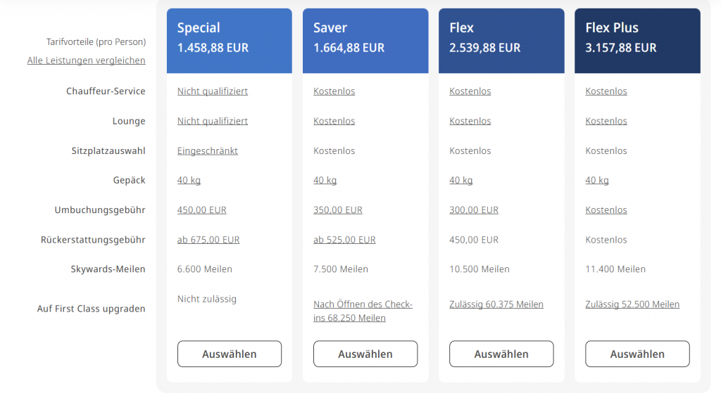 Emirates Meilen Einlösen Upgrade Business Class Auf First Class