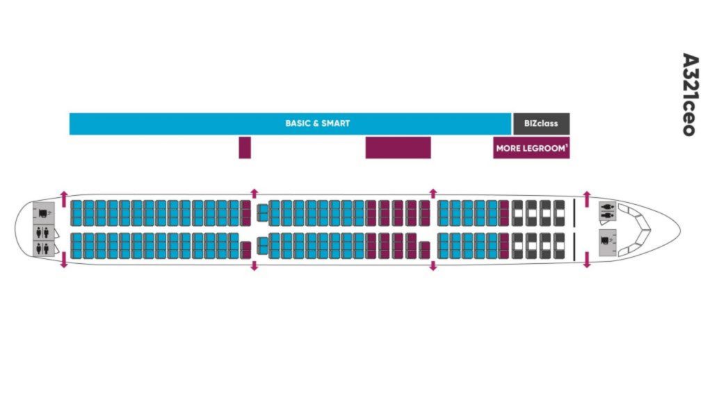 Eurowings Sitzaufteilung A321neo