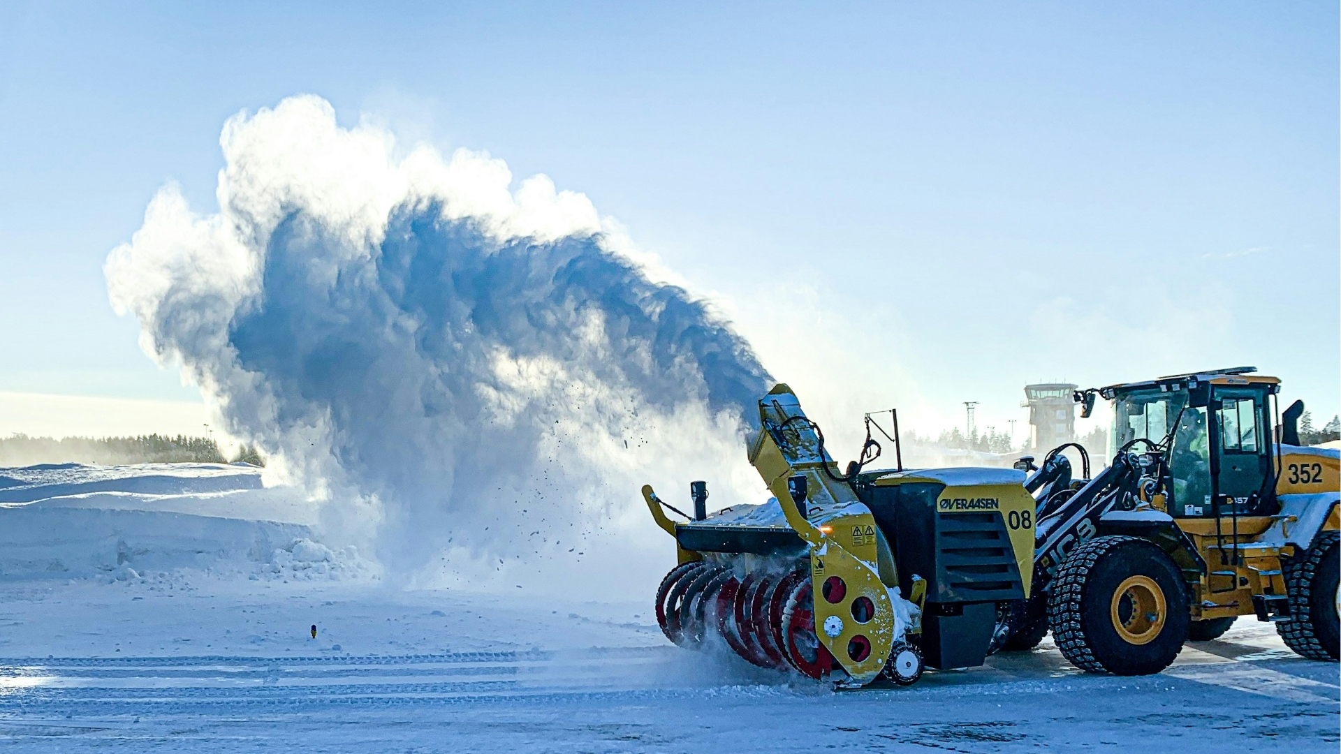 Flughafen Winter Schnee Niklas Jonasson