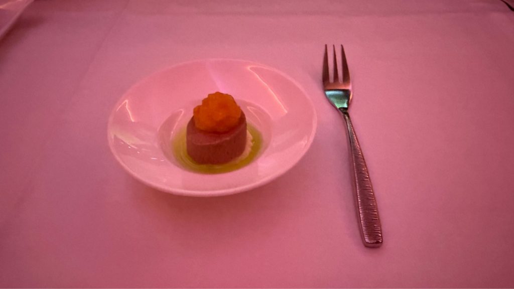 Qatar Airways Business Class Boeing 787 8 Amuse Bouche