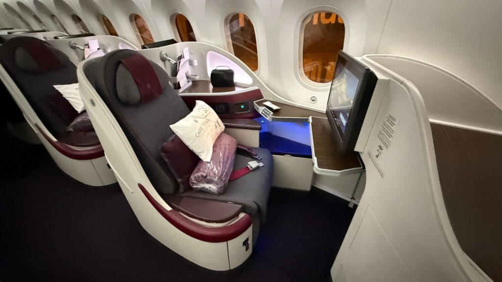 Qatar Airways Business Class Boeing 787 8 Sitz