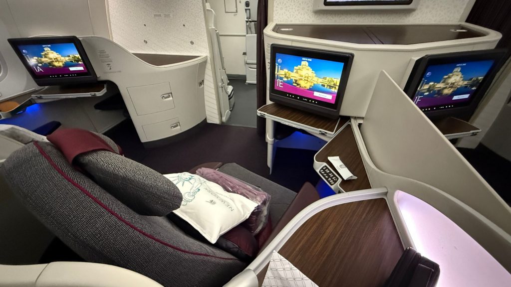 Qatar Airways Business Class Boeing 787 8 Sitzaufteilung 2
