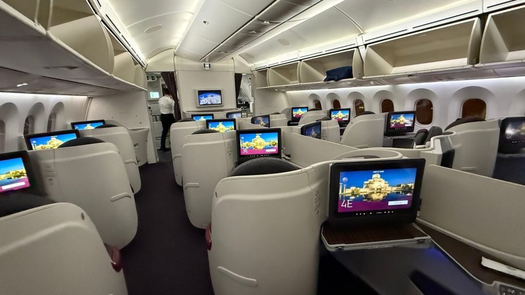Qatar Airways Business Class Boeing 787 8 Sitze