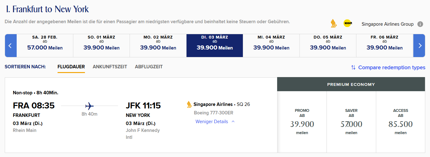 Spontaneous Escapes Feb 2026 FRA JFK PremEco