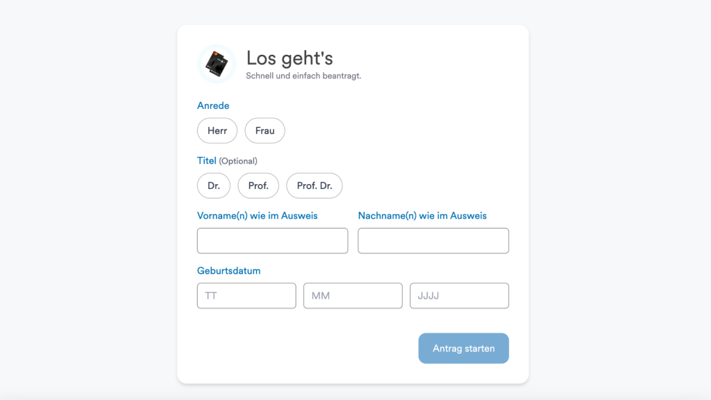 Beantragungsprozess Barclays Platinum Double