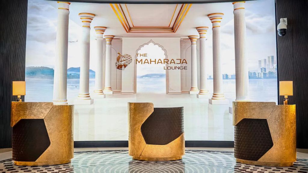 Air India Maharaja Lounge Delhi Eingang
