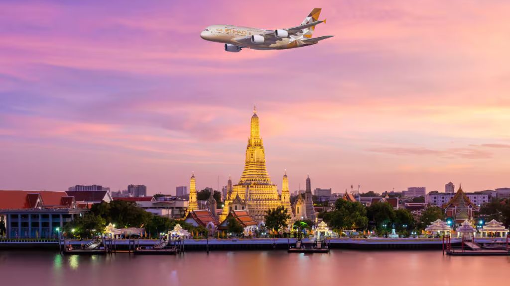 Airbus A380 Bangkok Etihad