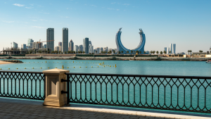 Doha Stadt Pearl Island