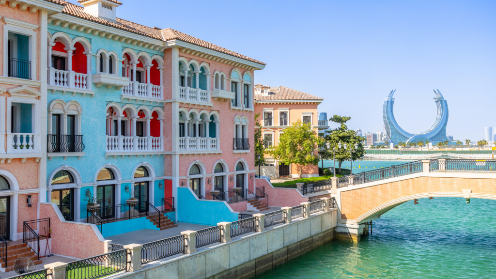 Doha Stadt Venezianisches Viertel