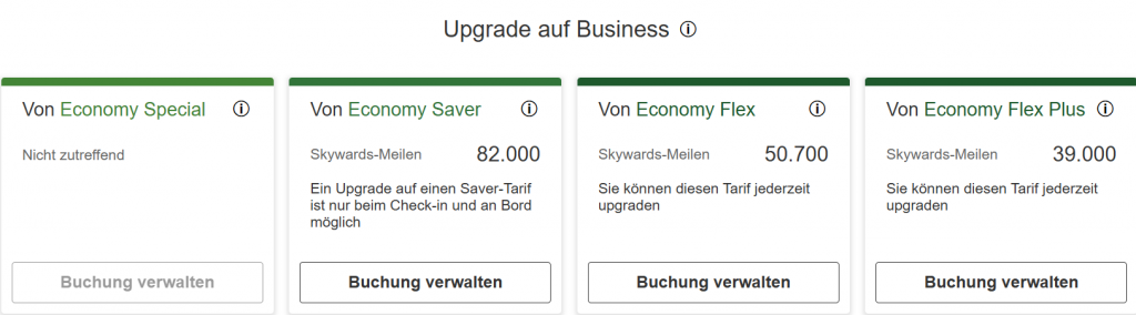 Emirates Upgrade Business Class Dubai Frankfurt
