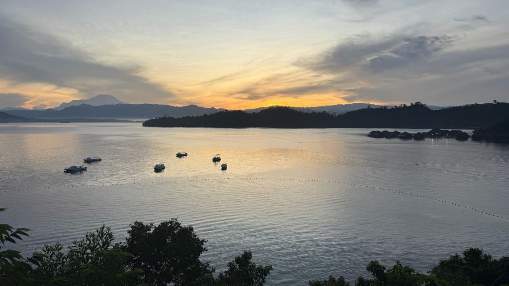 Gaya Island Resort Kota Kinabalu Abendessen Aussicht