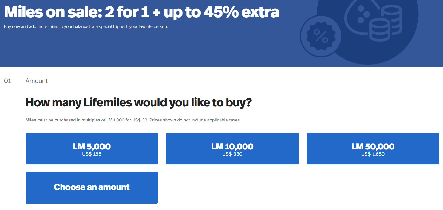 Lifemiles Buy Miles Februar 2026 Sale